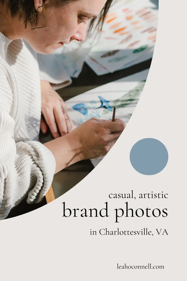 Casual, artistic brand photos in Charlottesville, VA