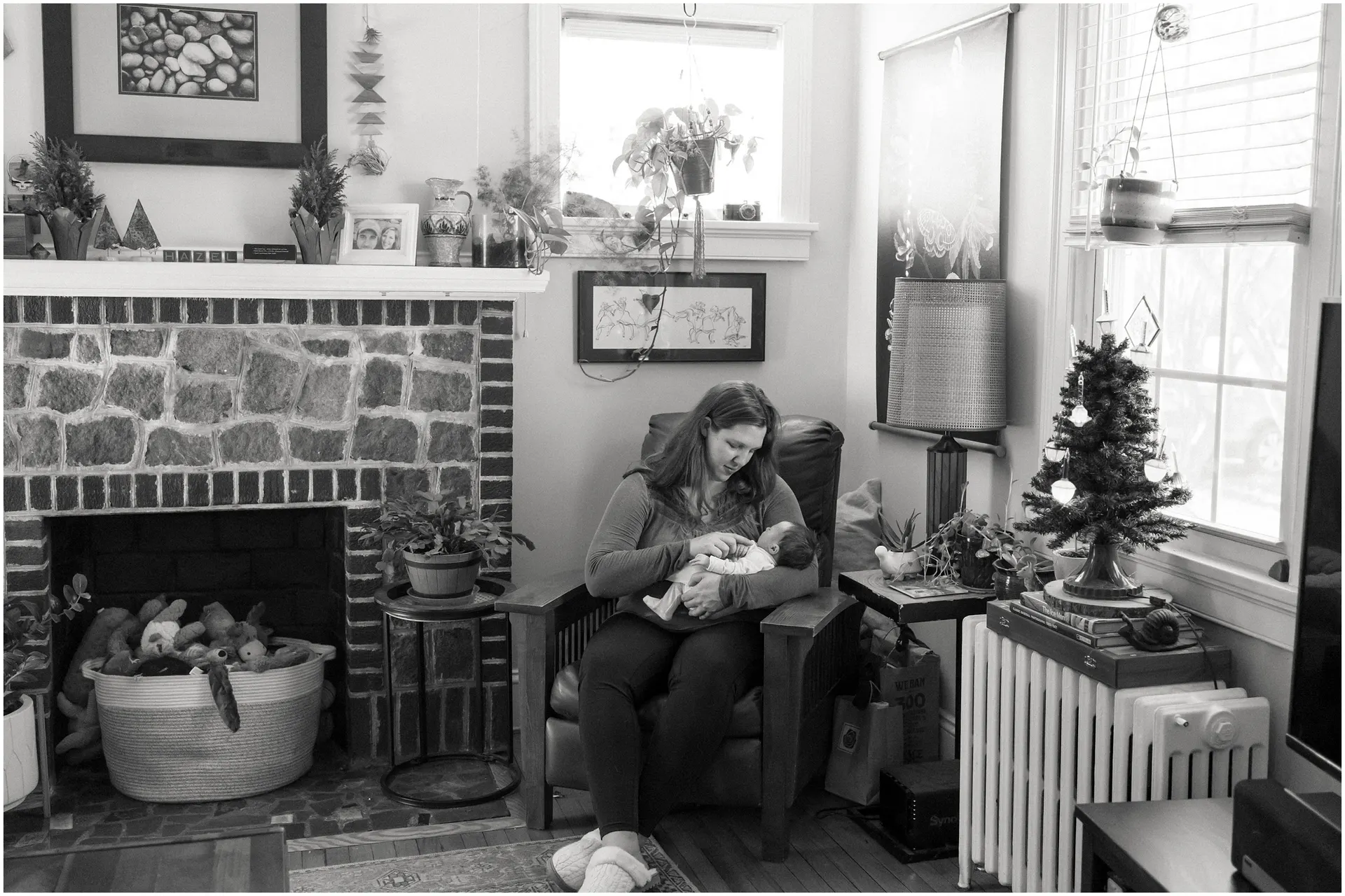 Winter newborn photos in Richmond, VA