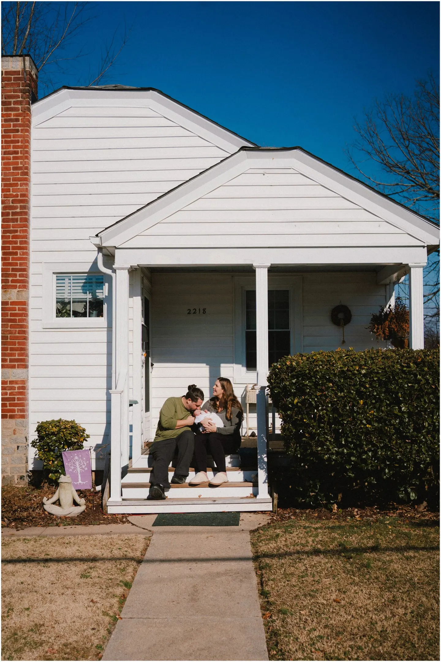 Winter newborn photos in Richmond, VA