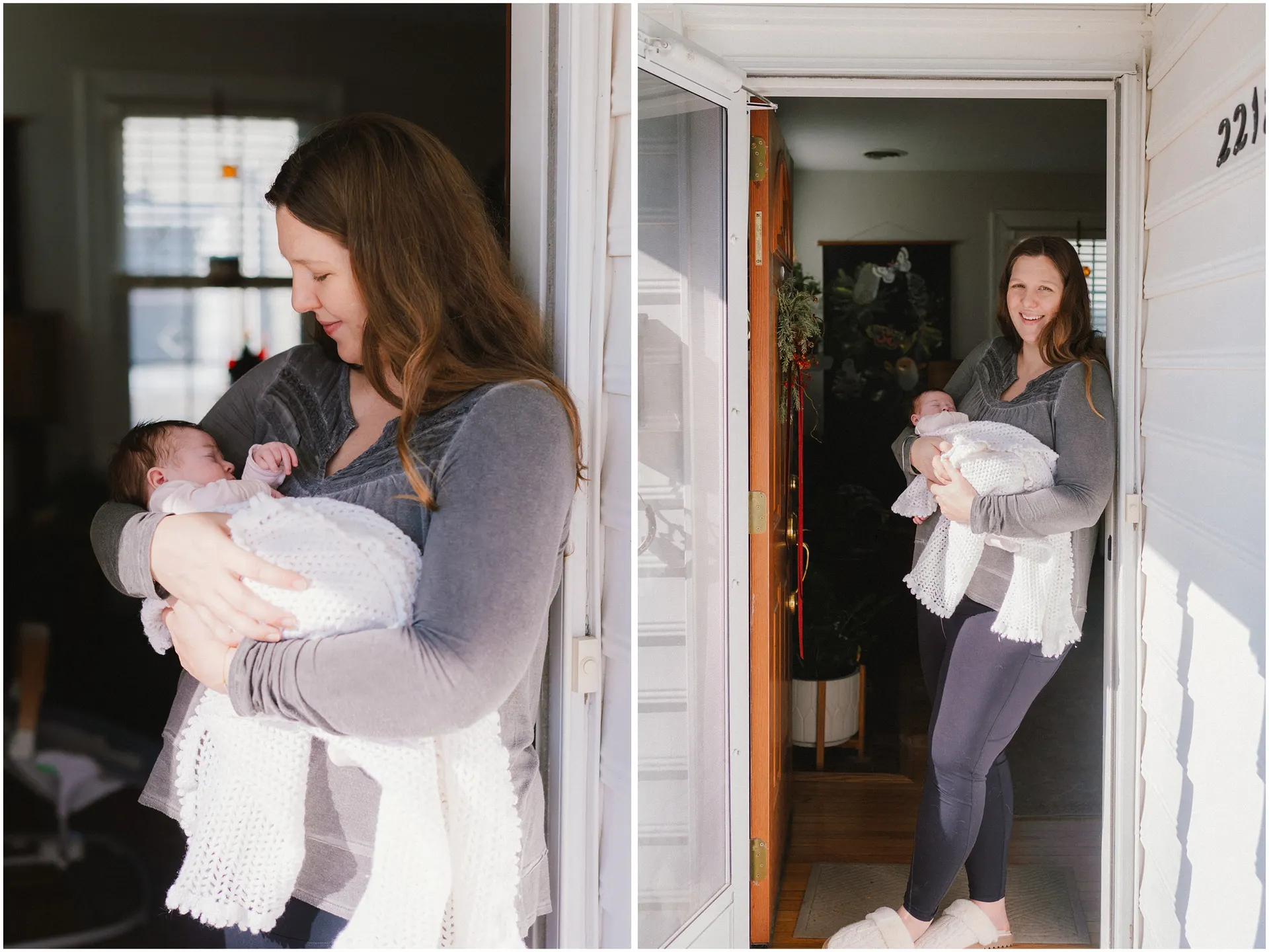 Winter newborn photos in Richmond, VA