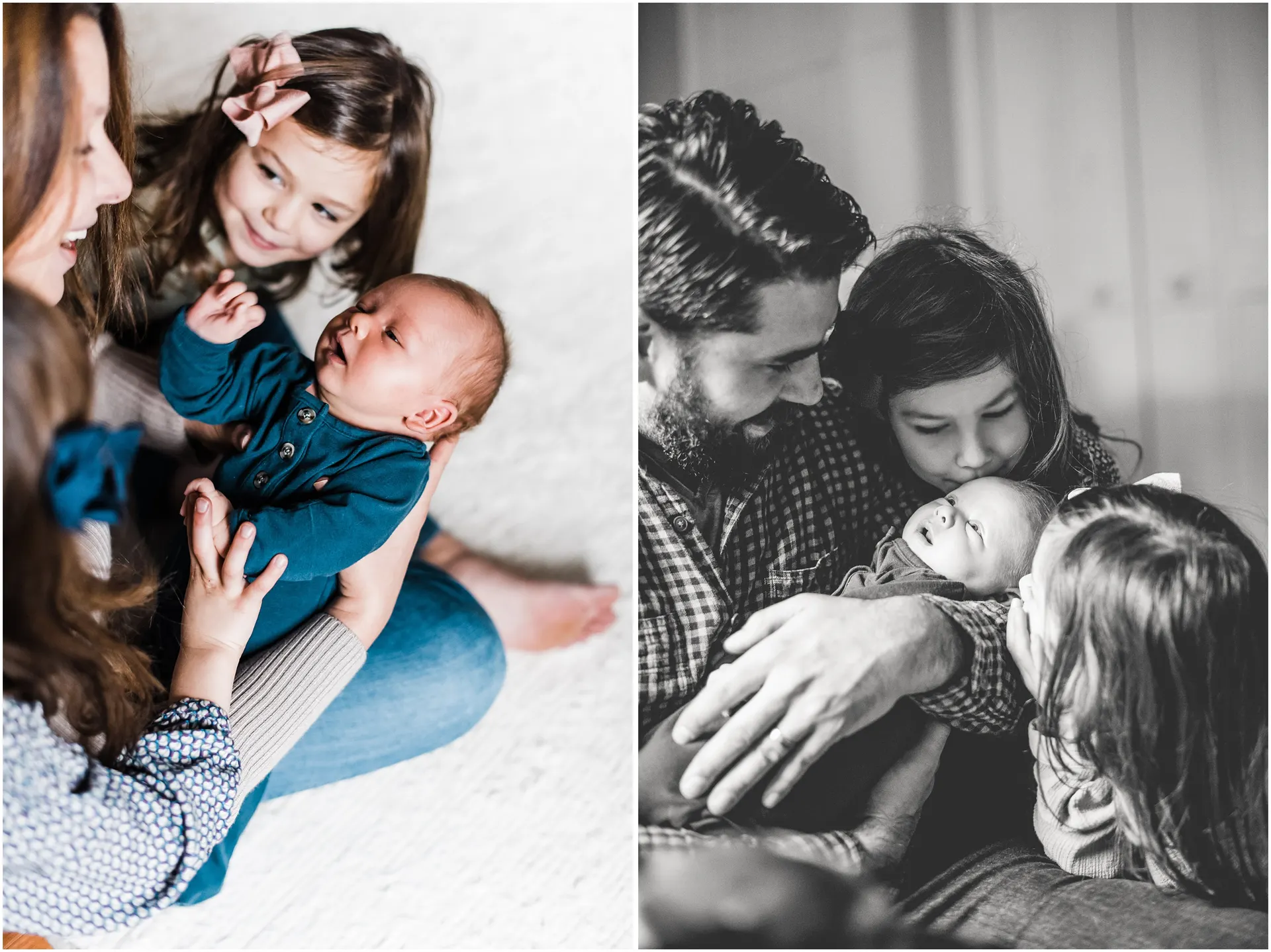 A cozy newborn session at home in Charlottesville