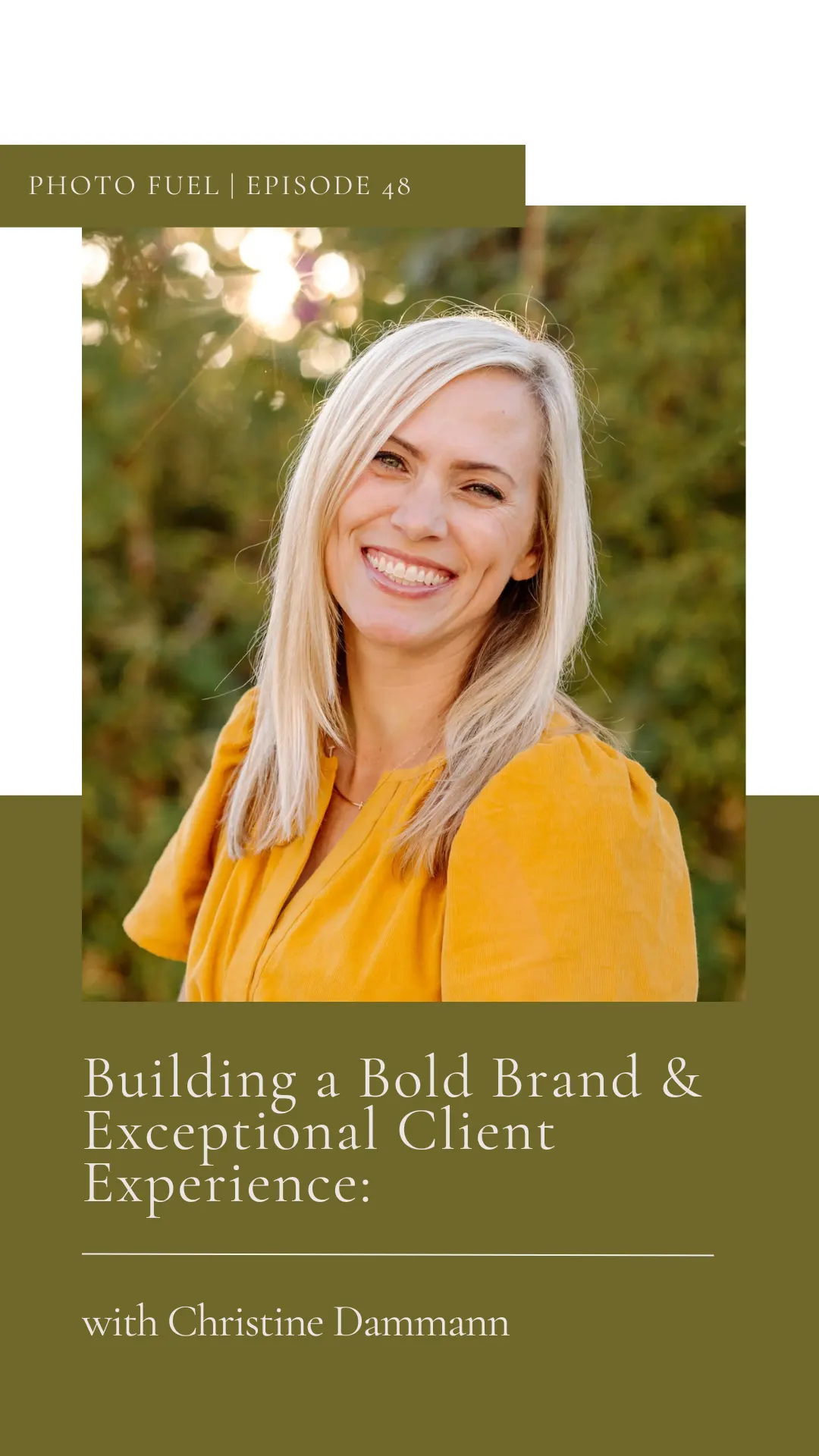 Building a Bold Brand & Family Photography Client Experience | with guest Christine Dammann
