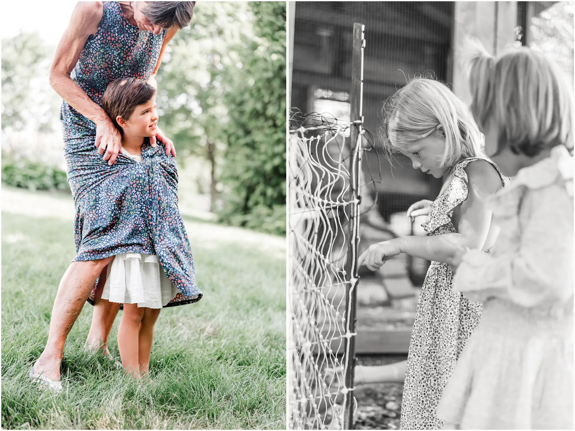 Backyard extended family photos in Charlottesville