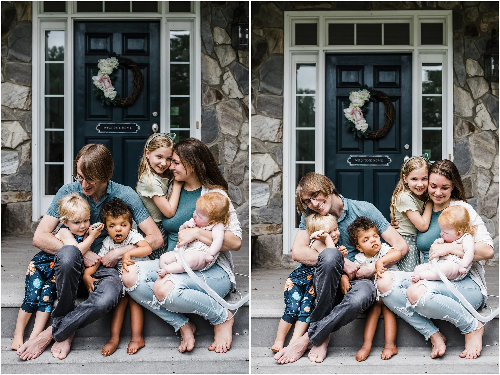 Tips for photographing a family with special needs children