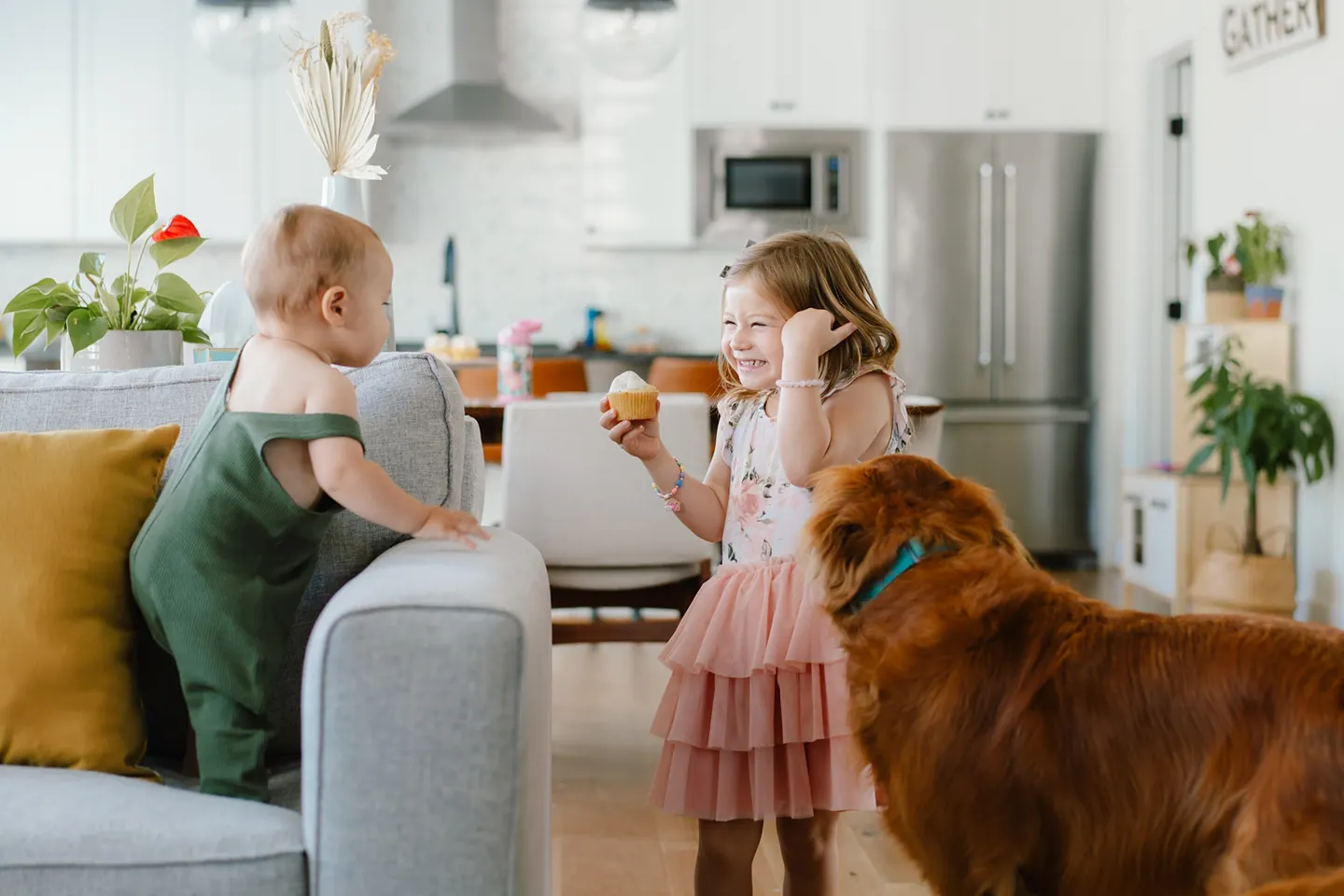 One year old family photos at home | The Dunn Family