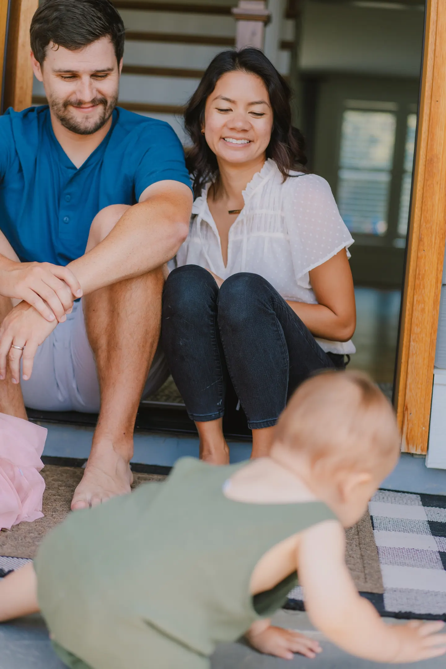 One year old family photos at home | The Dunn Family