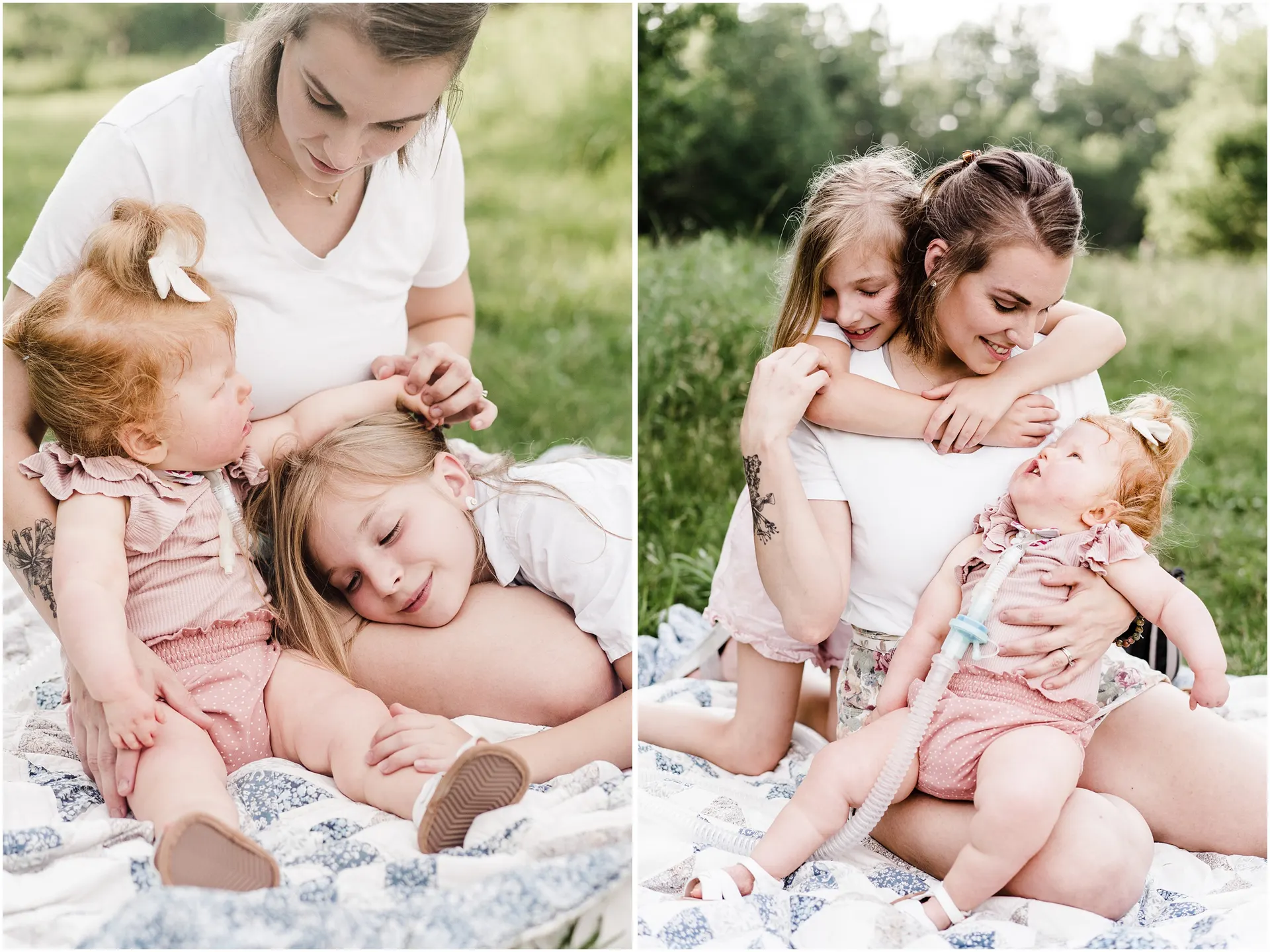 family session poses for kids with special needs