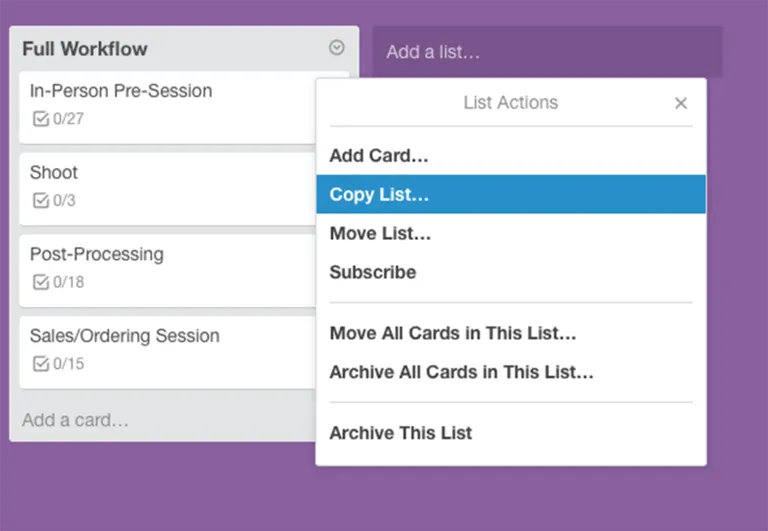 How I Use Trello For My Photography Business
