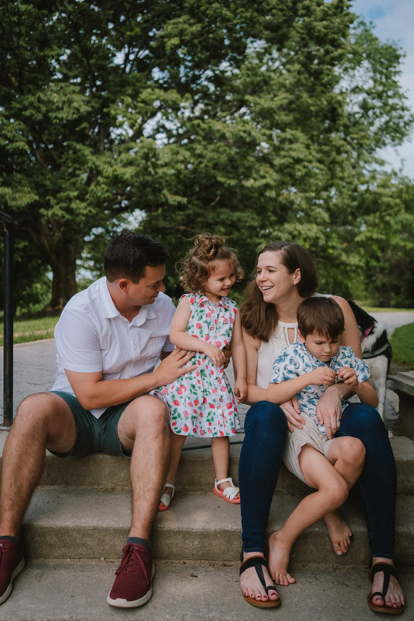 family photos at patterson park