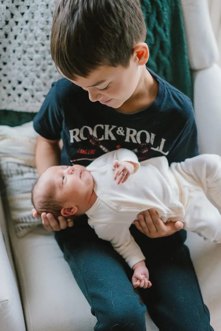 Newborn Photos with Three Brothers | Charlottesville Newborn Photographer