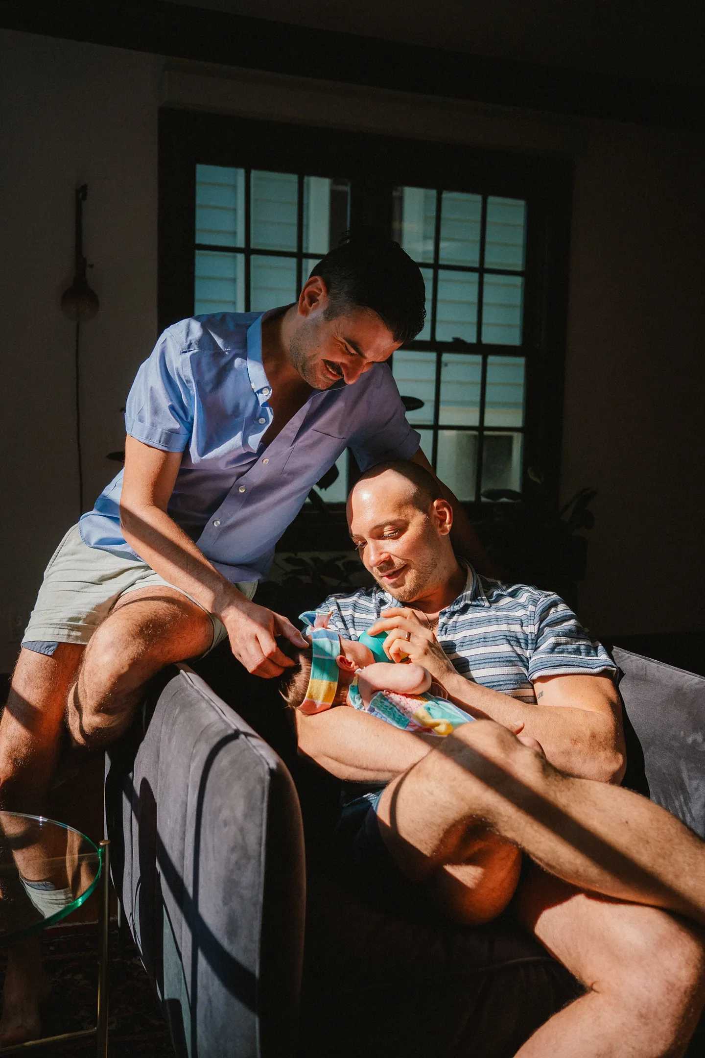 Natural Newborn Photos with Two Dads