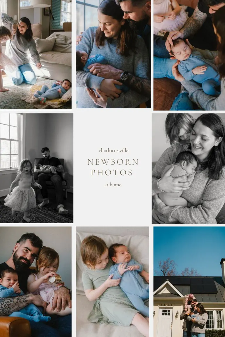 Charlottesville Newborn Photos at Home