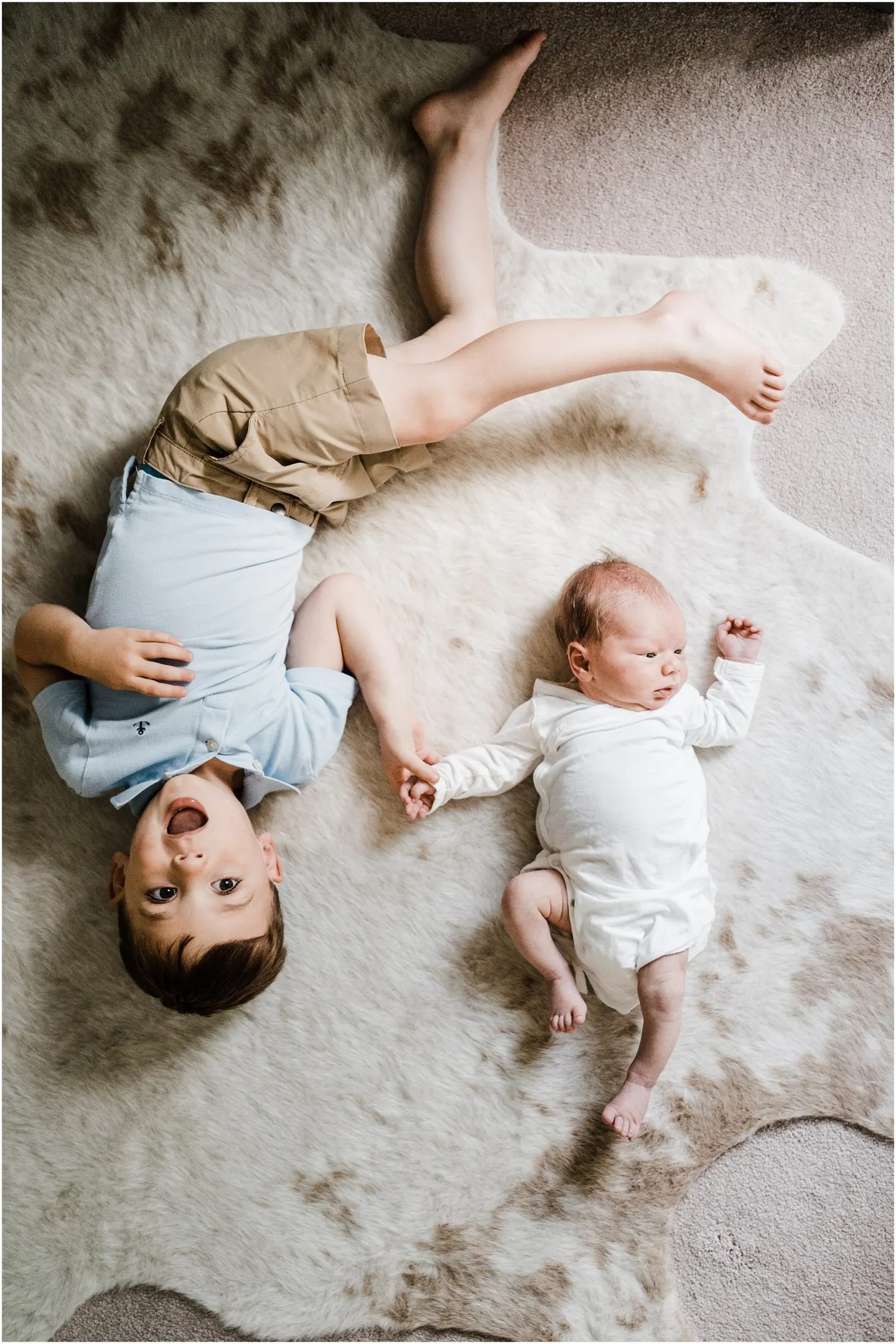 Summer lifestyle newborn photos at home | Charlottesville, VA