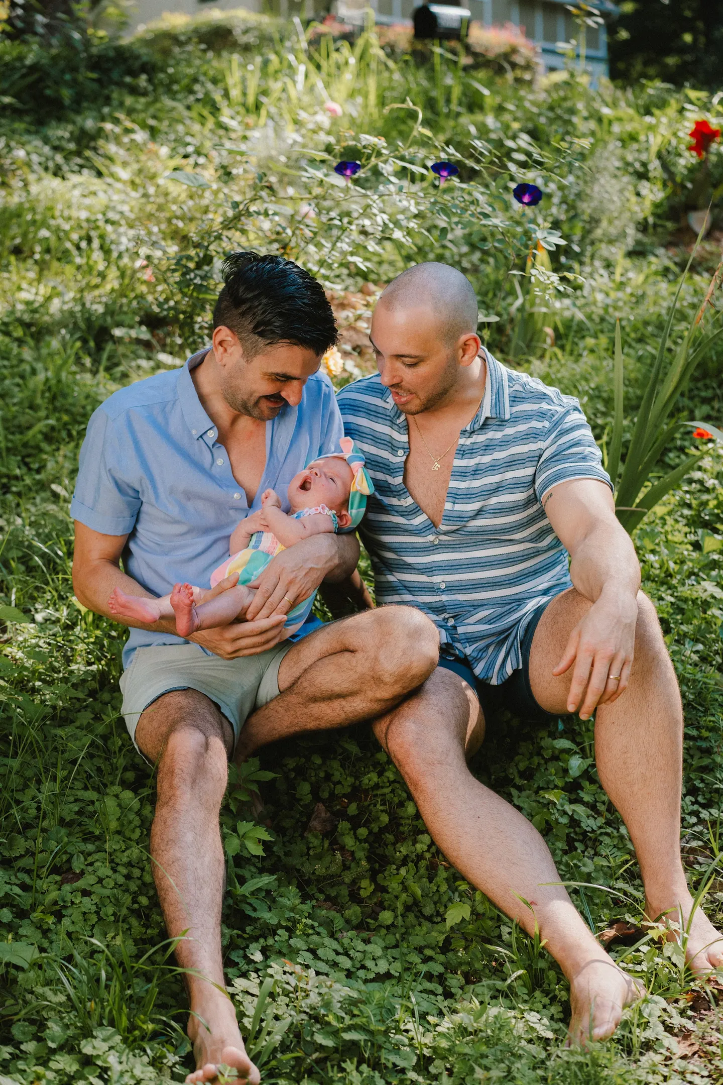 Natural Newborn Photos with Two Dads