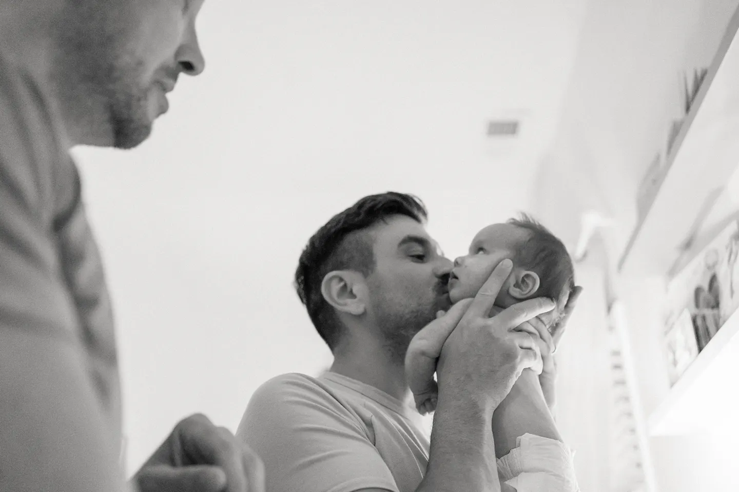 Natural Newborn Photos with Two Dads