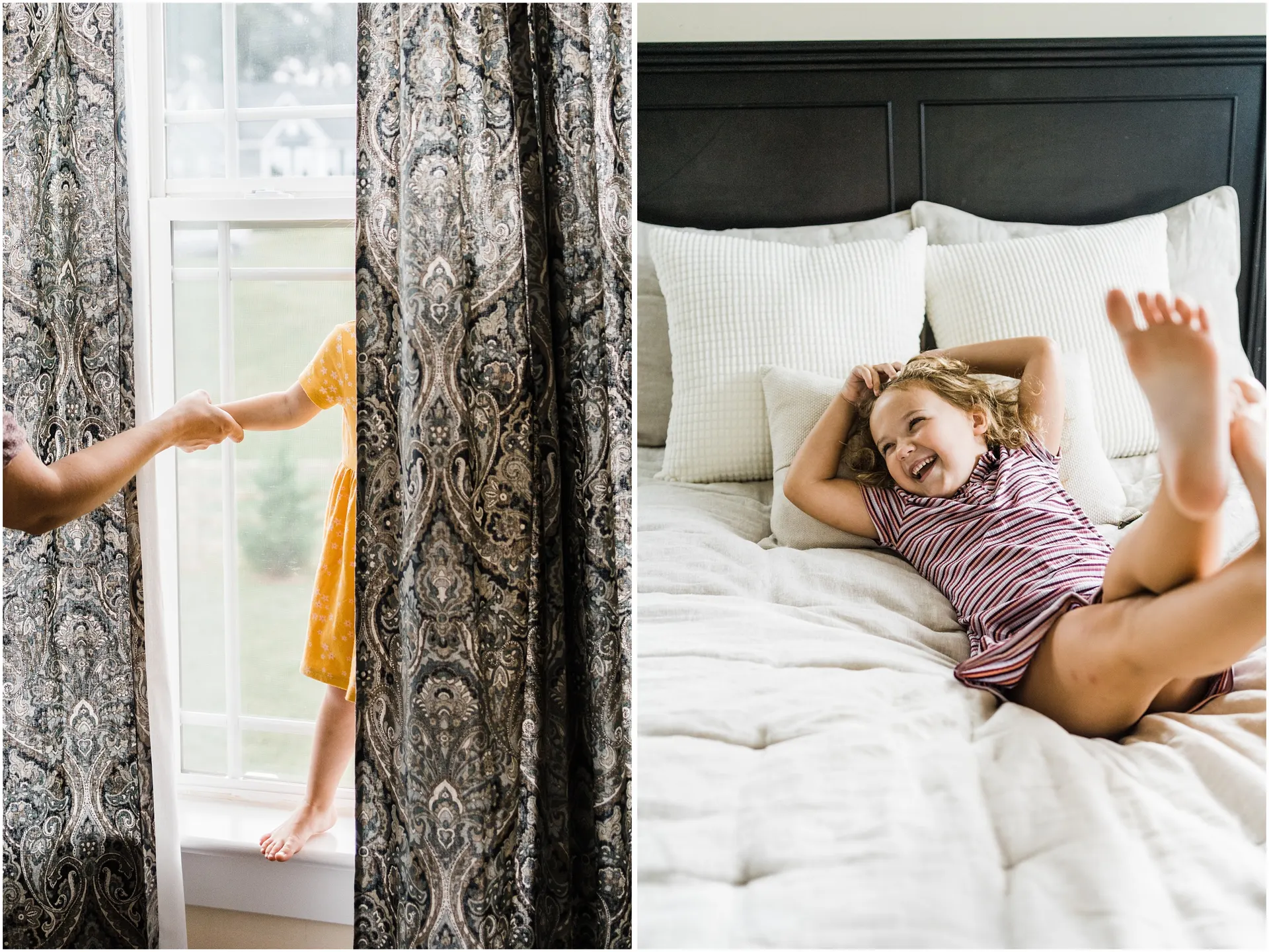 The magic of playful family photos at home