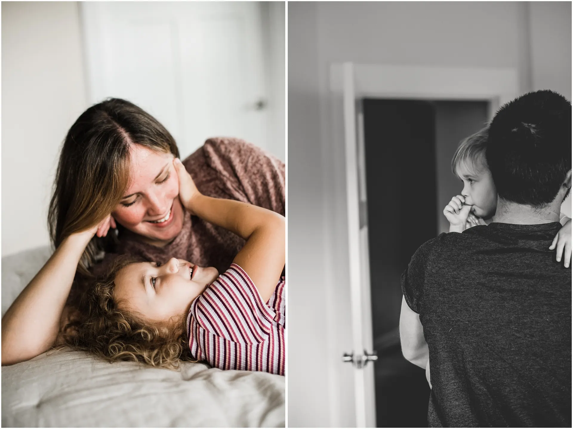 The magic of playful family photos at home