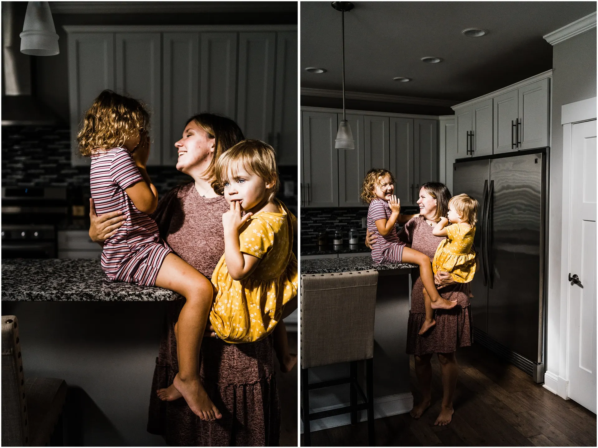 The magic of playful family photos at home