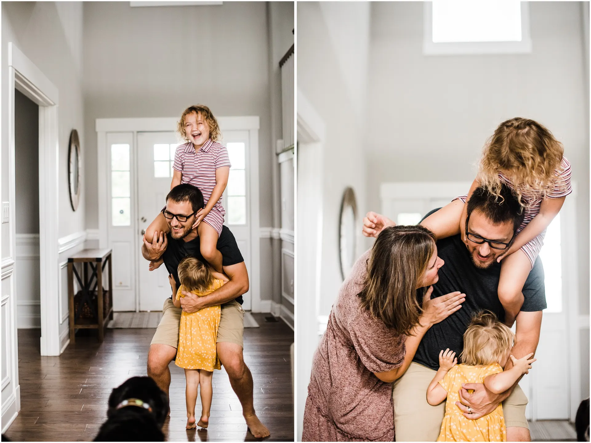 The magic of playful family photos at home
