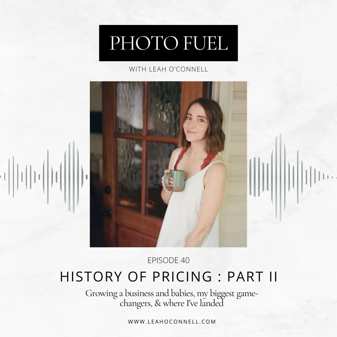 education on pricing as a family photographer