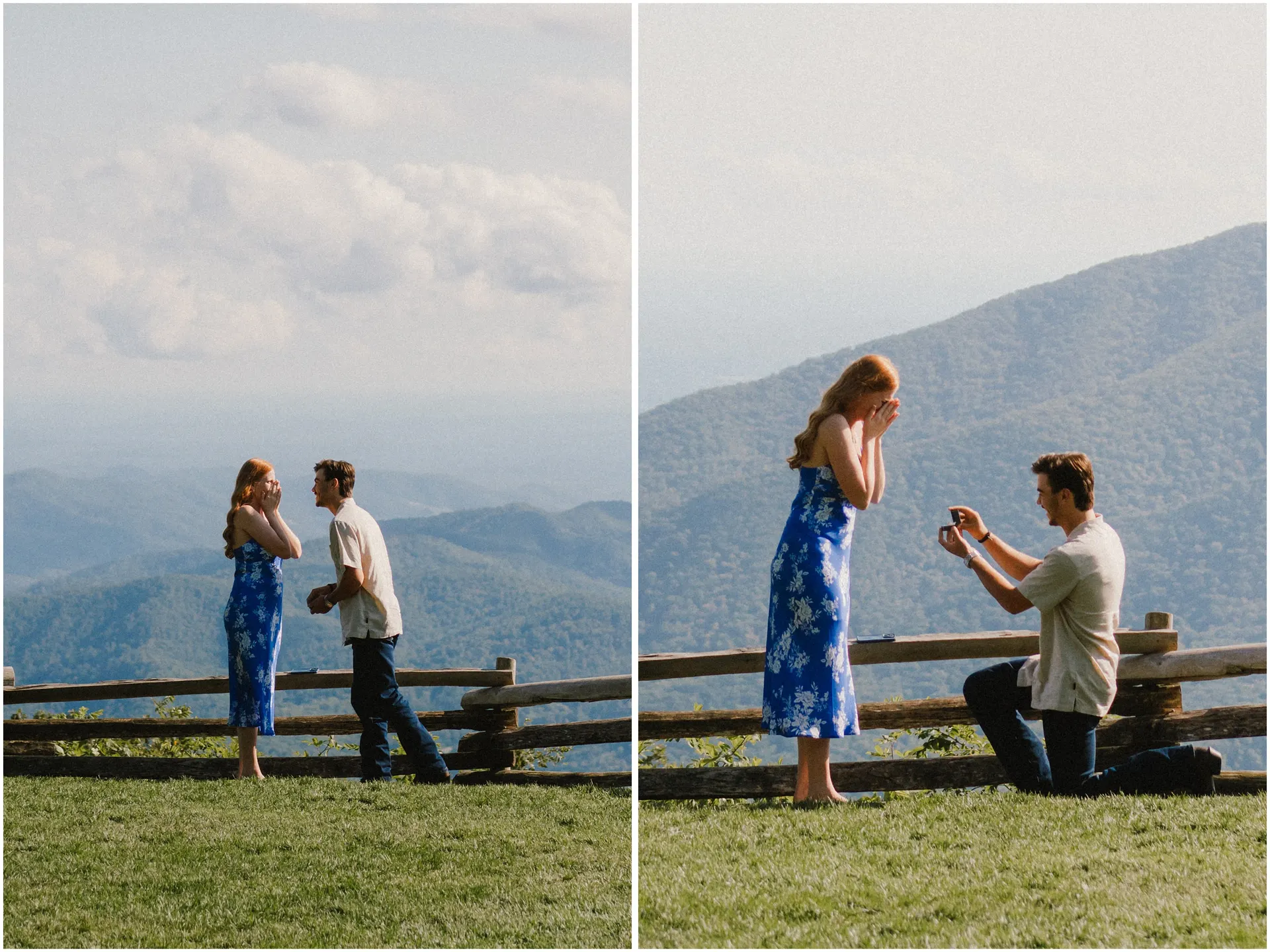 charlottesville proposal photographer on the blue ridge parkway