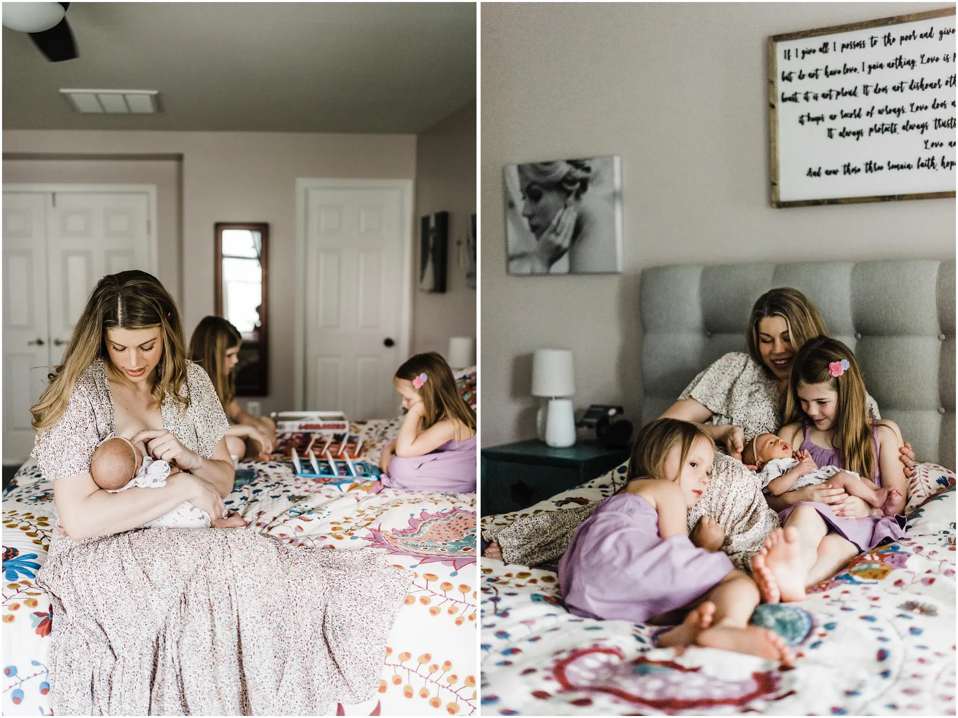 Tips for newborn photos with siblings