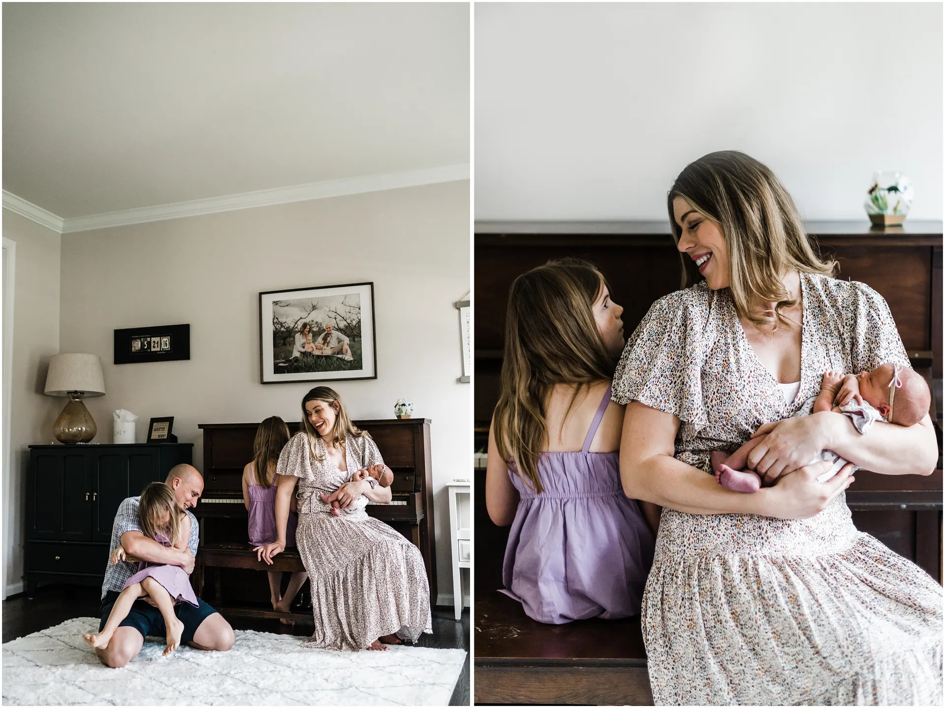 Tips for newborn photos with siblings