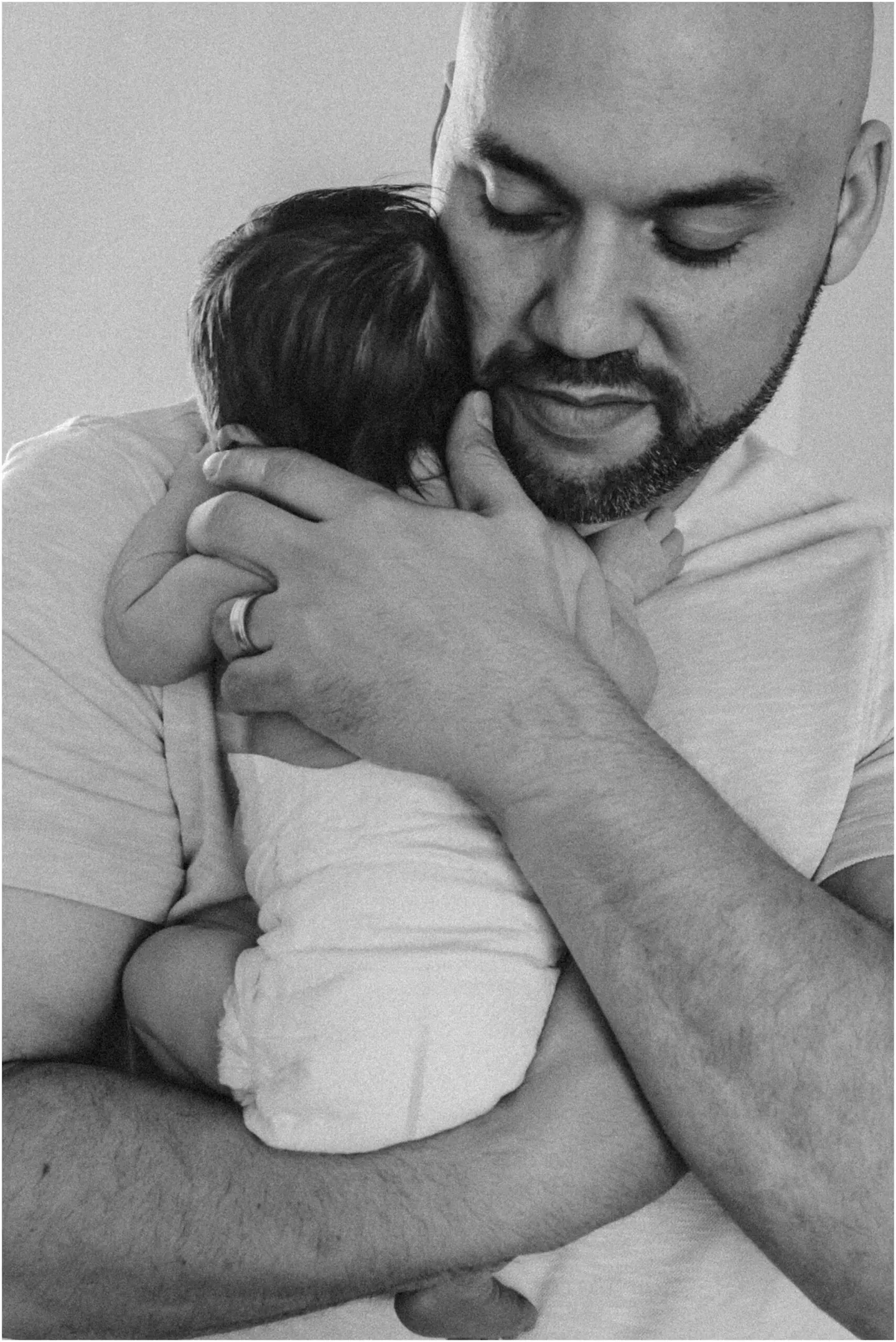 dad with newborn baby, charlottesville parenting resources